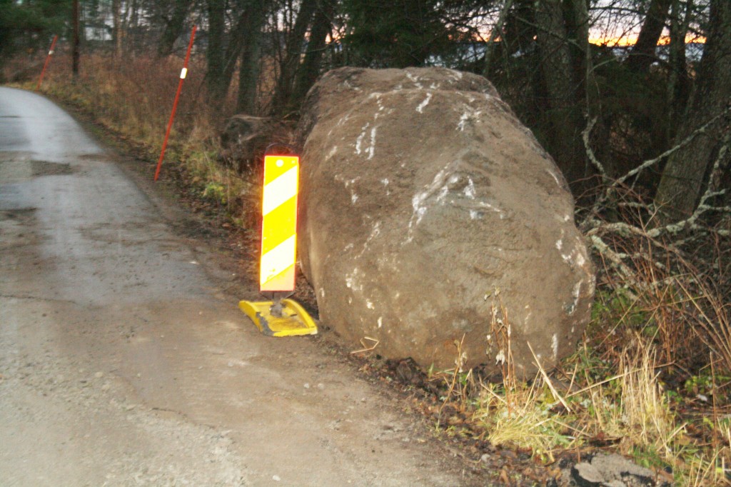 stenplockningen av Skålbovägen