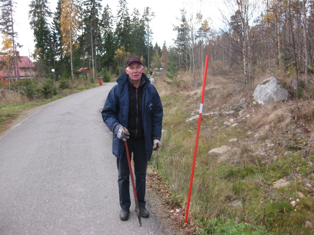 Åke Bäckström med Plogpinne